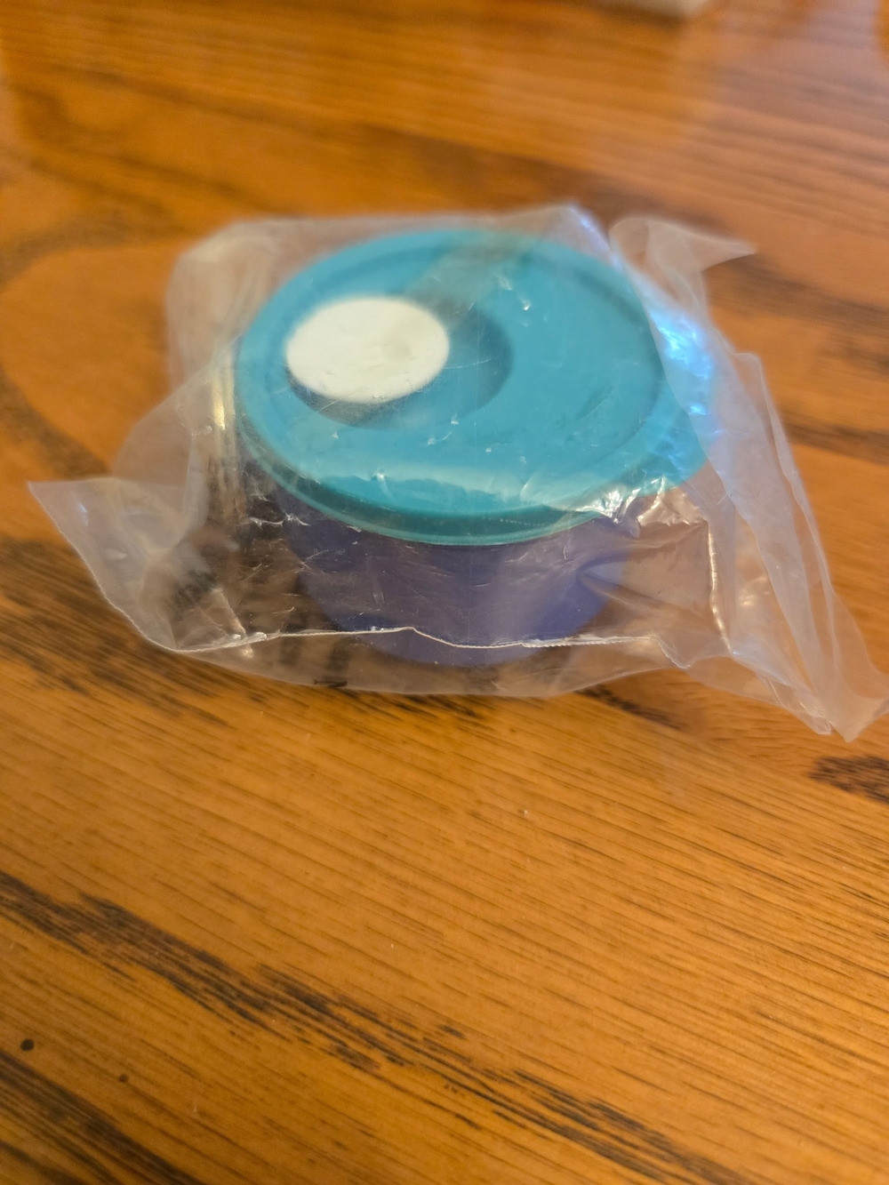 Tupperware Teal and Purple Mini Soup Mug